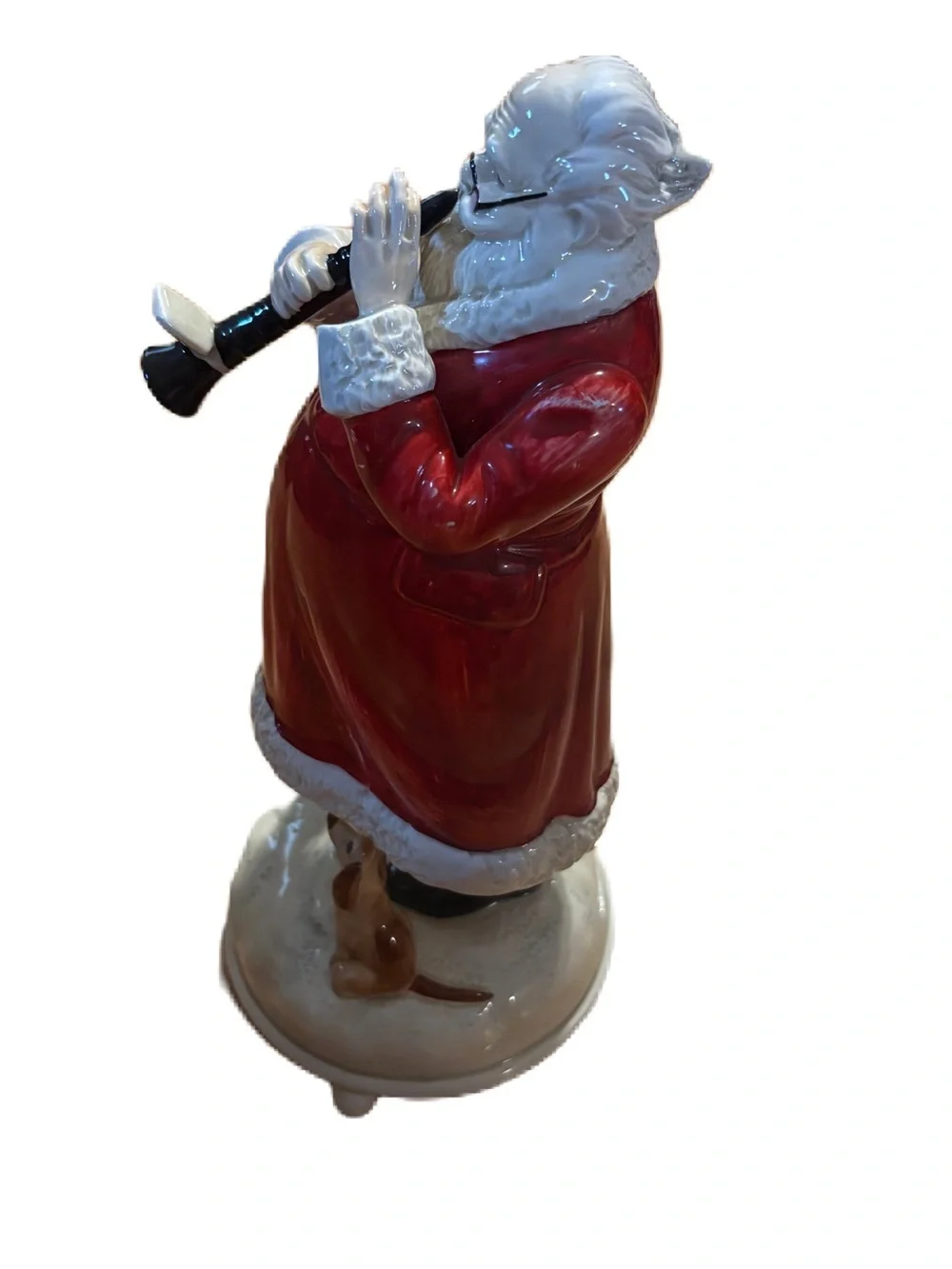 VINTAGE OTAGIRI REVOLVING CHRISTMAS MUSIC BOX HARK! THE HERALD ANGELES SING Dog